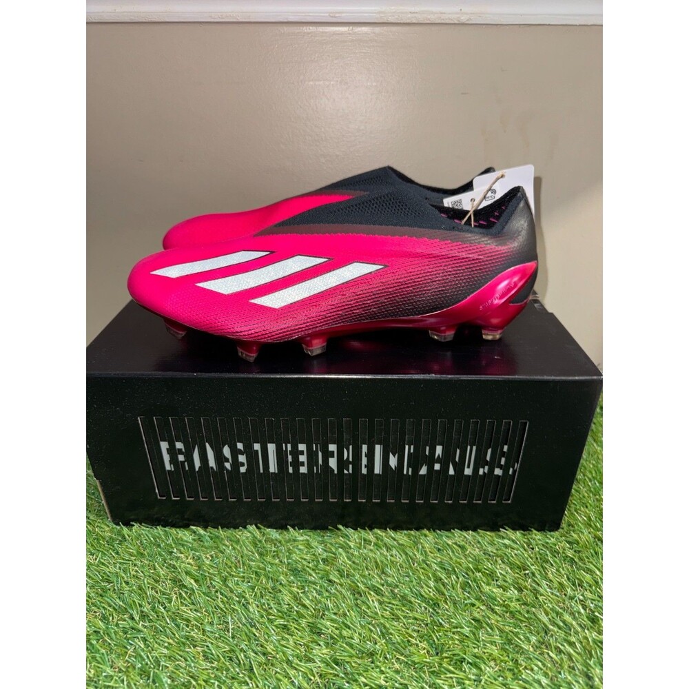 Adidas X Speedportal+ FG Laceless Soccer Cleats Pink Black GZ5126 Mens 7 Wmn 8